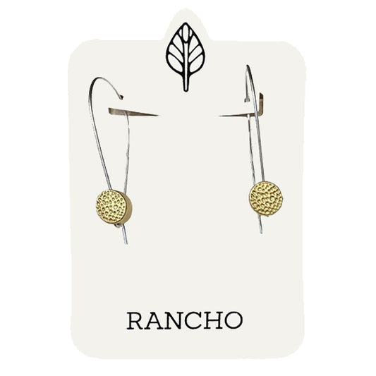 Long Wire Earring with Dot Feature