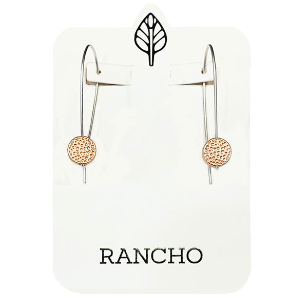 Long Wire Earring with Dot Feature