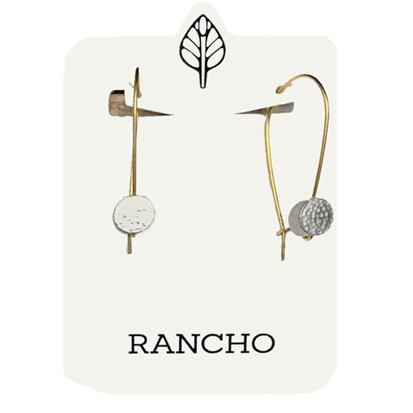Long Wire Earring with Dot Feature