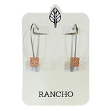 Long Hook Earring with Square Feature