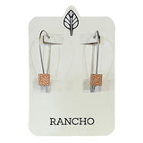 Long Hook Earring with Square Feature