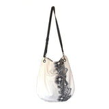 Grey Drill Scoop Bag