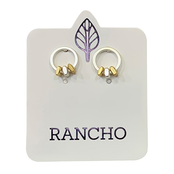 Small Circle Stud & Spacer Bead Features