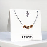 Triple Hollow Oval Necklace