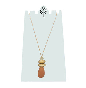 Resin Teardrop Necklace