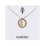 Ring with Hammered Disc Necklace