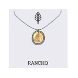 Ring with Hammered Disc Necklace