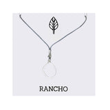 Raised Oval Pendant Necklace