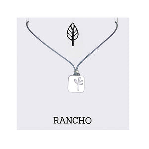 Small Square Seedling Pendant Necklace