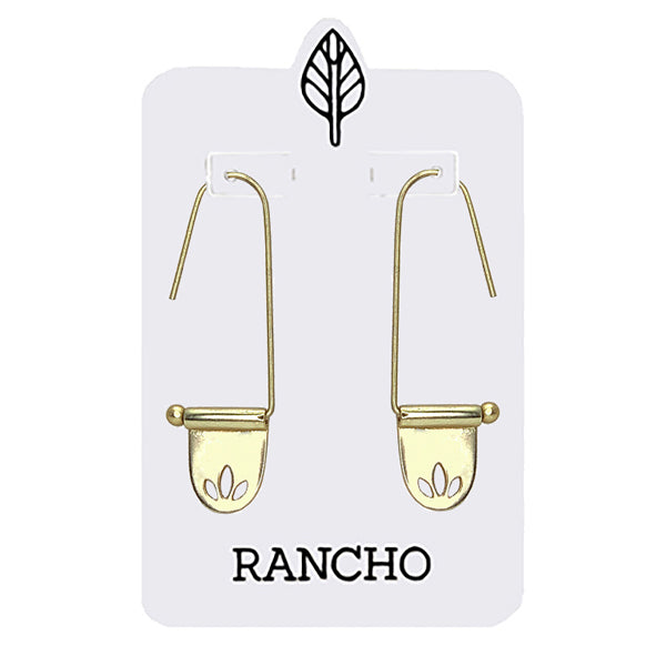 3 Leaf Straight Hook Earrings