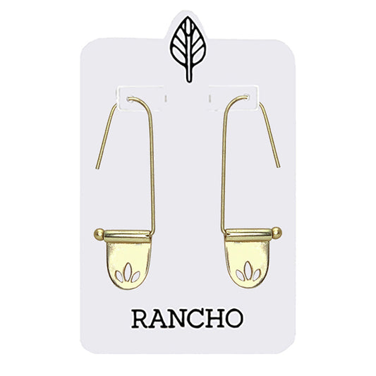 3 Leaf Straight Hook Earrings