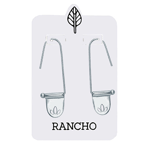 3 Leaf Straight Hook Earrings