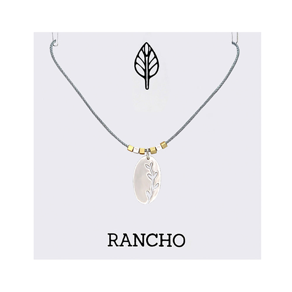 Grasses Oval Necklace