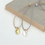 Grasses Oval Necklace
