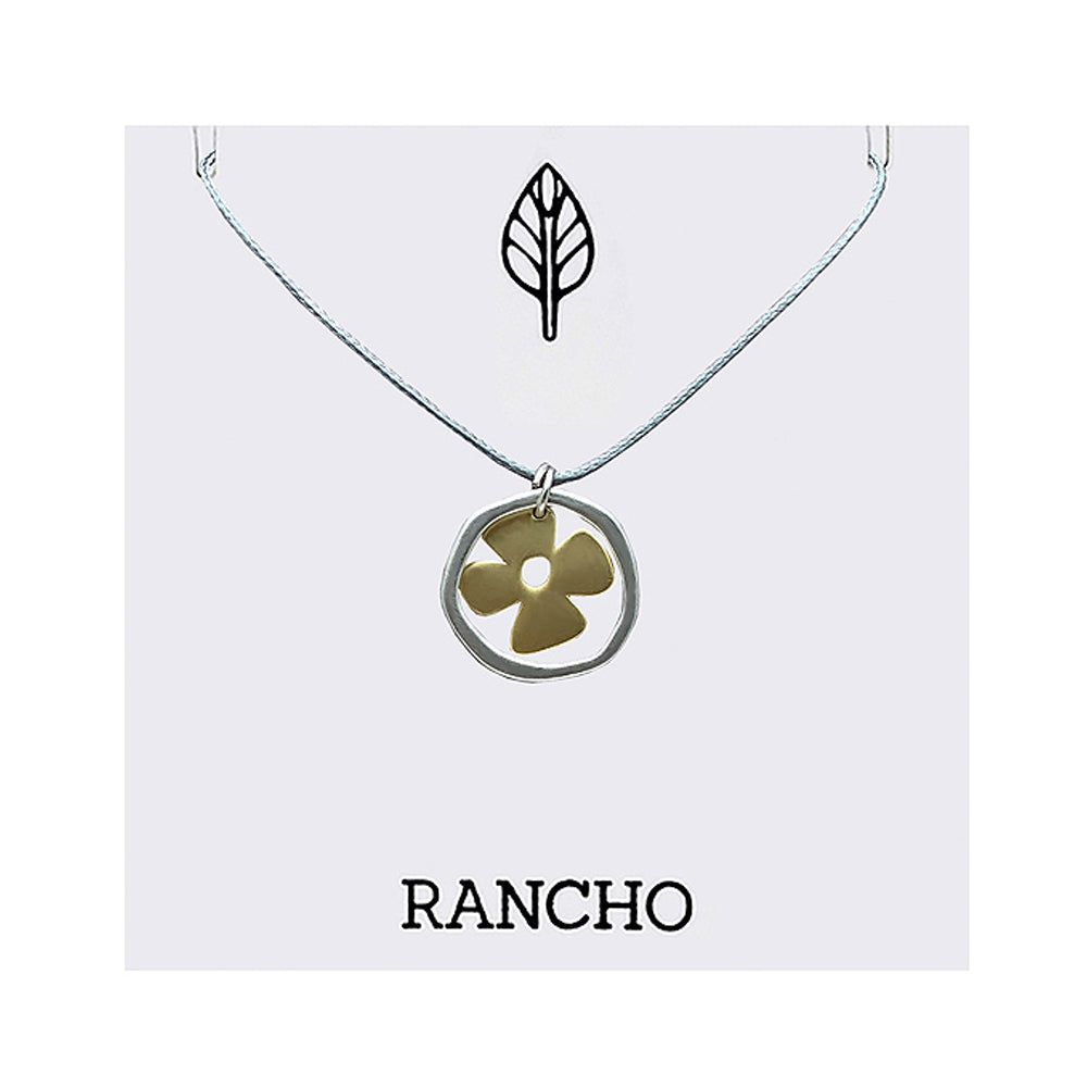 Retro Flower Flat Ring Necklace – Ranchodesigns