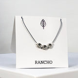 Triple Hollow Oval Necklace