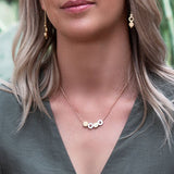 Solid Dot and Hollow Dot Necklace